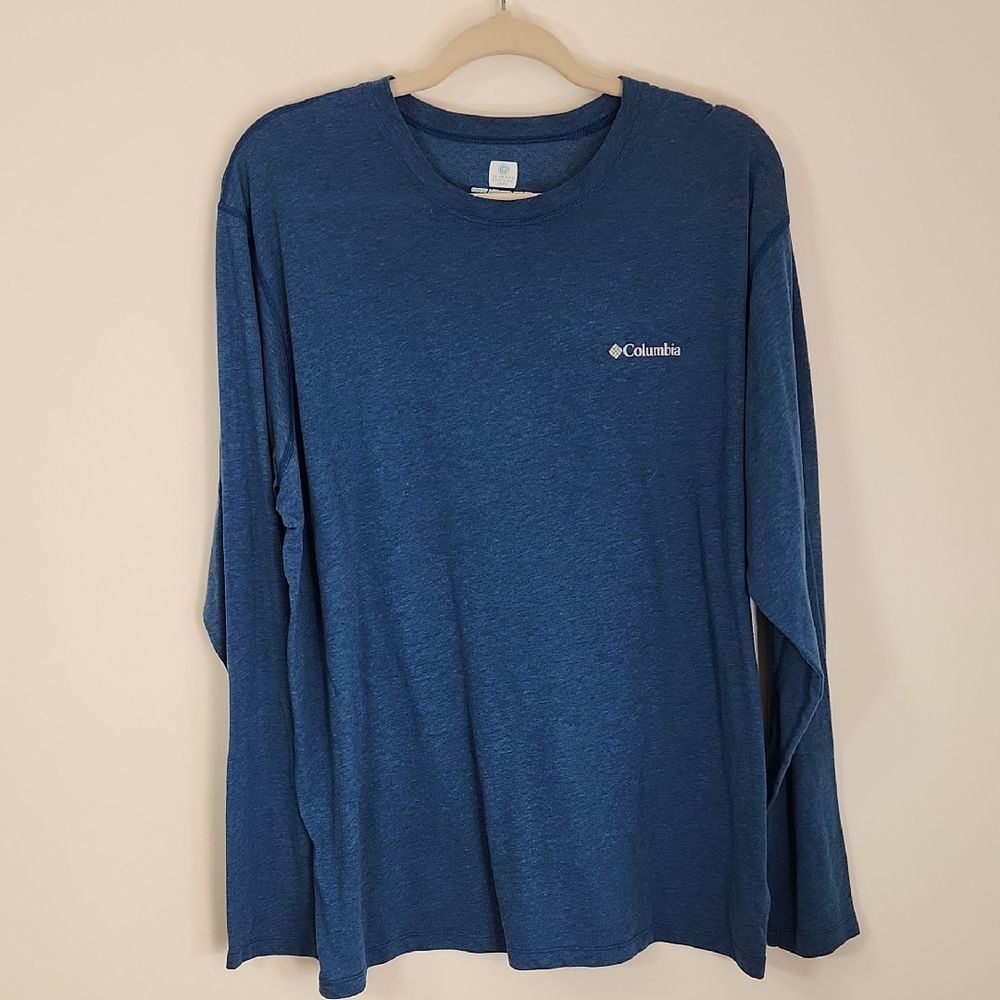 Columbia Men's XL Sweat Activate Cooling Blue Base Layer L/S T-Shirt